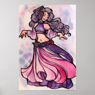 Belly Dancer Goddess Poster