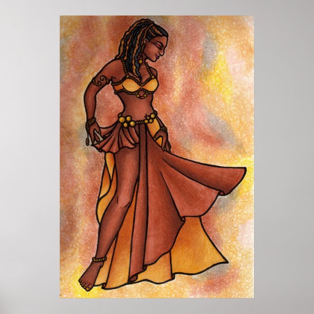 Belly Dancer Goddess Poster (Framsidan)
