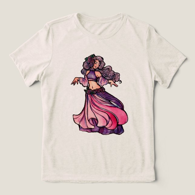 Belly Dancer Goddess T Shirt (Design Framsida)