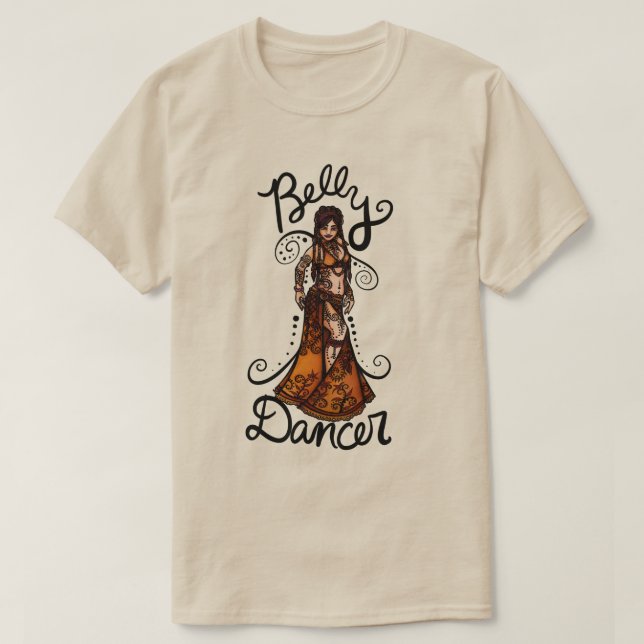 Belly Dancer Goddess T Shirt (Design framsida)