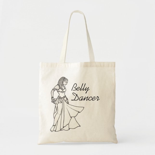 Belly Dancer Tote Bag Tygkasse (Framsidan)