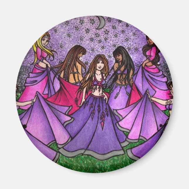 Belly Dancers i Lila Magnet (Framsidan)