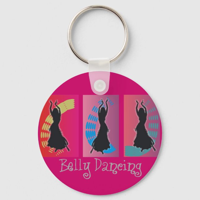 Belly Dancing Art Gifts Nyckelring (Framsida)