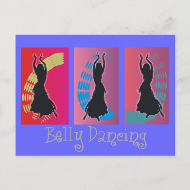Belly Dancing Art Gifts Vykort (Framsida)