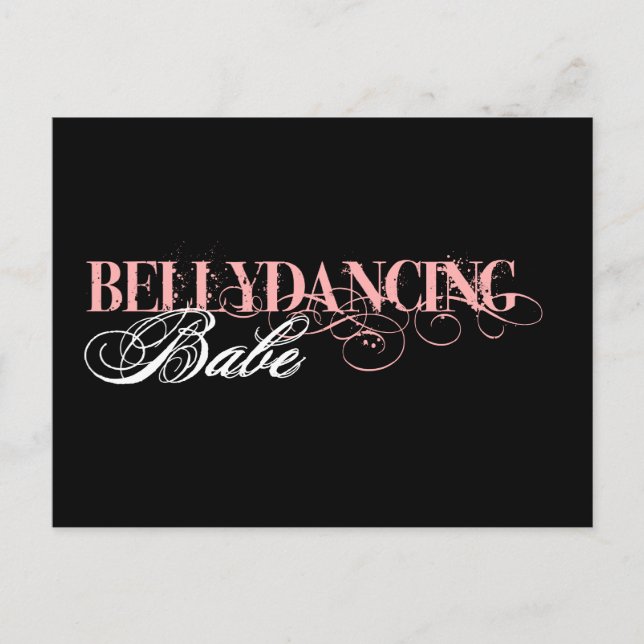 Belly Dancing Babe Vykort (Framsida)