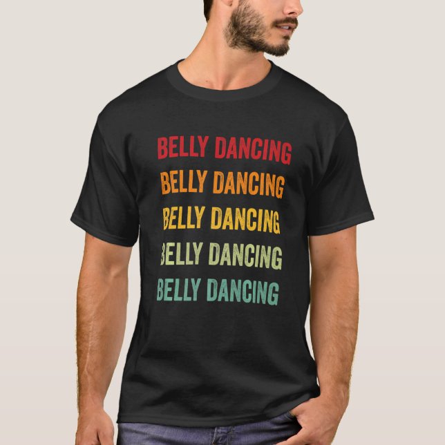 Belly Dancing Belly Dancing Hobbyist Rainbow T Shirt (Framsida)