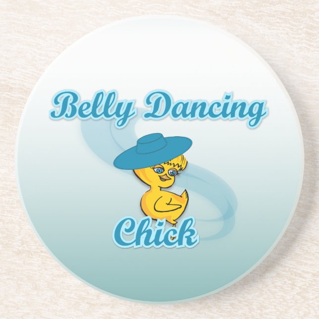 Belly Dancing Chick #3 Underlägg Sandsten (Framsidan)