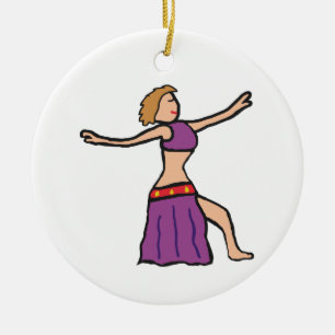 Belly Dancing Julgransprydnad Keramik