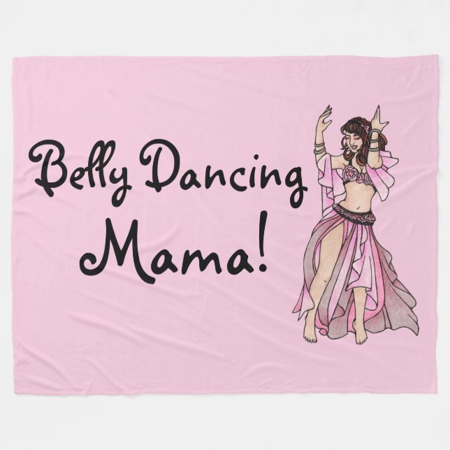 Belly Dancing Mamma! Fleecefilt (Framsidan (Horisontell))