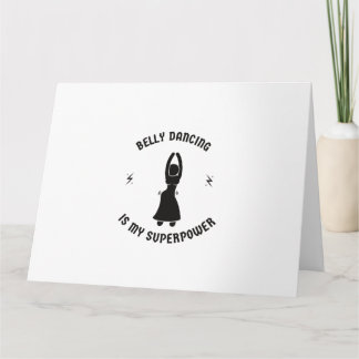 Belly dans är min supermakt kort