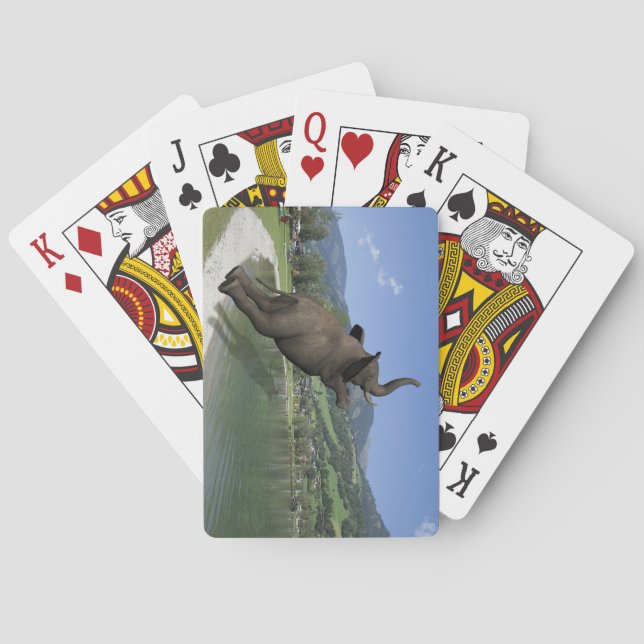 Belly Flop Elephant Spelkort (Baksidan)