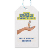 Belly knapprengörare, skämt, gåva till honom.