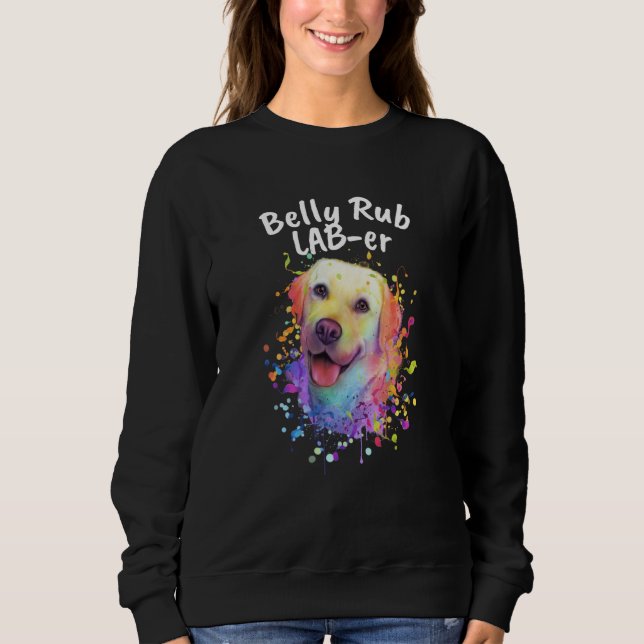 Belly Rub Laber Labrador Retriever Humor Lab  1 T Shirt (Framsida)