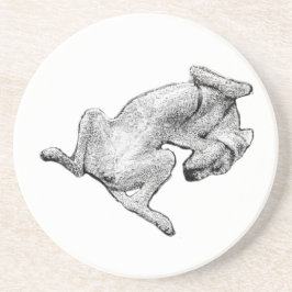 Belly-Up Bliss – Artistic Dog Coaster Underlägg