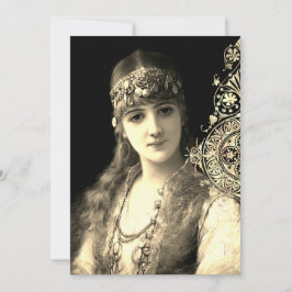 Bellydancer hafla boho zypsy bröllop inbjudningar