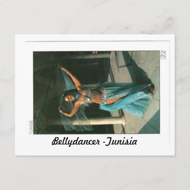 BELLYDANCER-TUNISIEN VYKORT (Framsida)