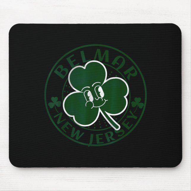 Belmar New Jersey Irish Shamrock Nj Retro Souvenir Musmatta (Framsidan)