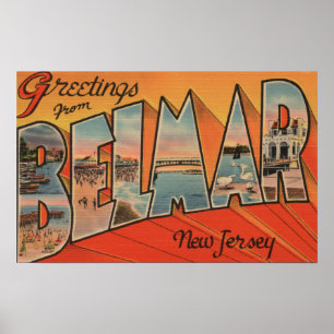 Belmar, New jersey - Stora Brev-scenen Poster