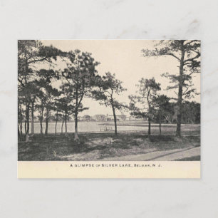 Belmar NJ, Silver Sjö, 1909 Vintage Stil Vykort