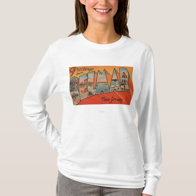 Belmar nya - jerseyen - stora brevplatser t-shirt (Framsida)