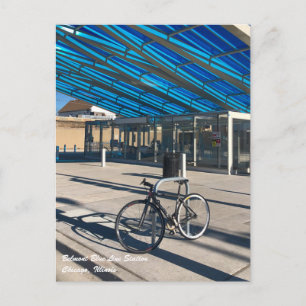 Belmont Blue Line Chicago-vykort Vykort