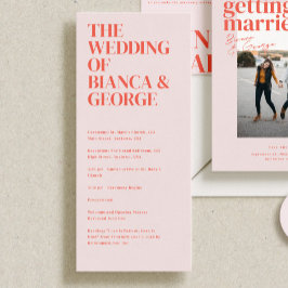 Belmont Bröllop Ceremony-programmet