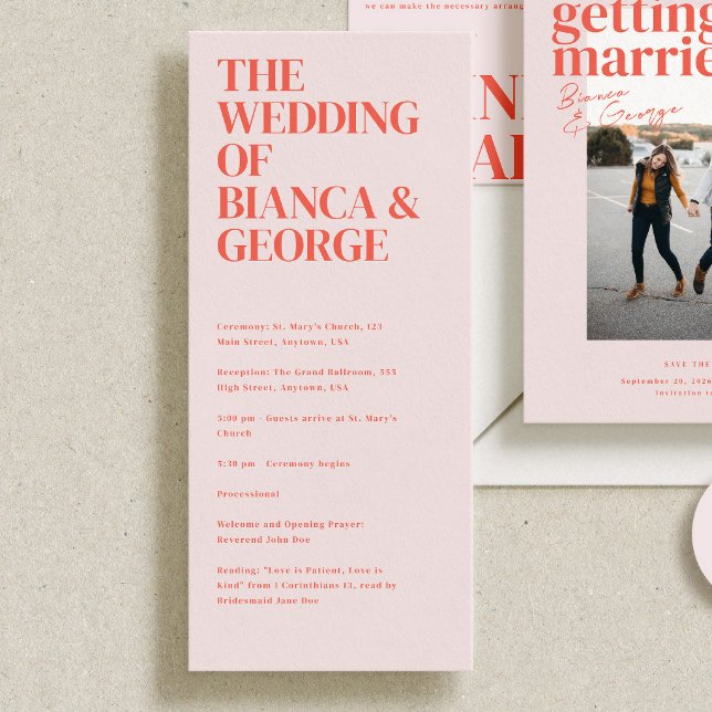 Belmont Bröllop Ceremony-programmet (Skapare uppladdad)