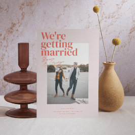 Belmont Bröllop spara datum Inbjudningar