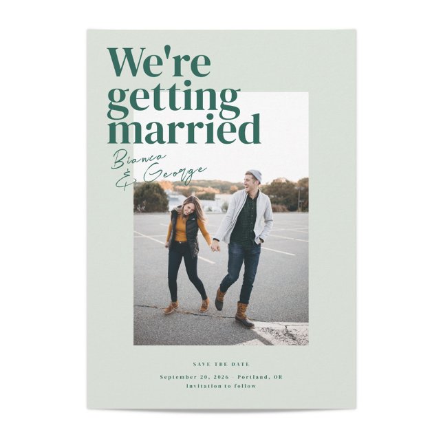 Belmont Bröllop spara datum Inbjudningar (Skapare uppladdad)