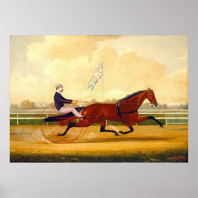 Belmont Driving Park - Poster av C Humphreys Fine  (Framsidan)