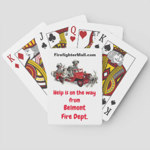 Belmont Fire Dept. Dalformation Firefighters spela Casinokort