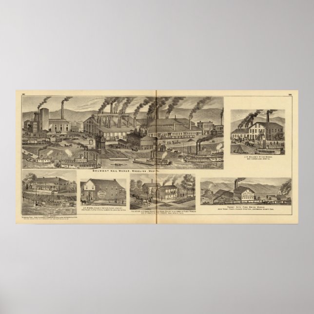 Belmont Nagel Works, Wheeling Poster (Framsidan)