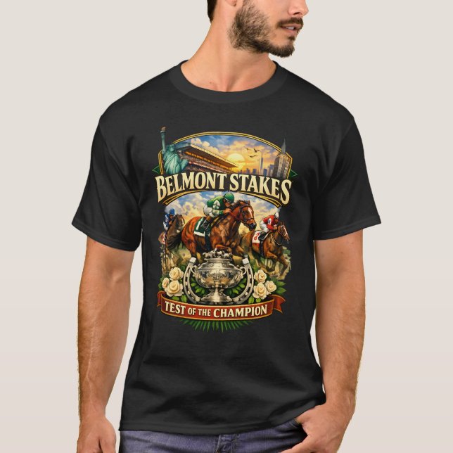 Belmont Stakes T Shirt (Framsida)
