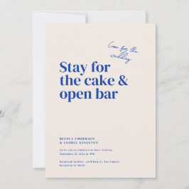 Belmont Typography Bröllop Inbjudningar