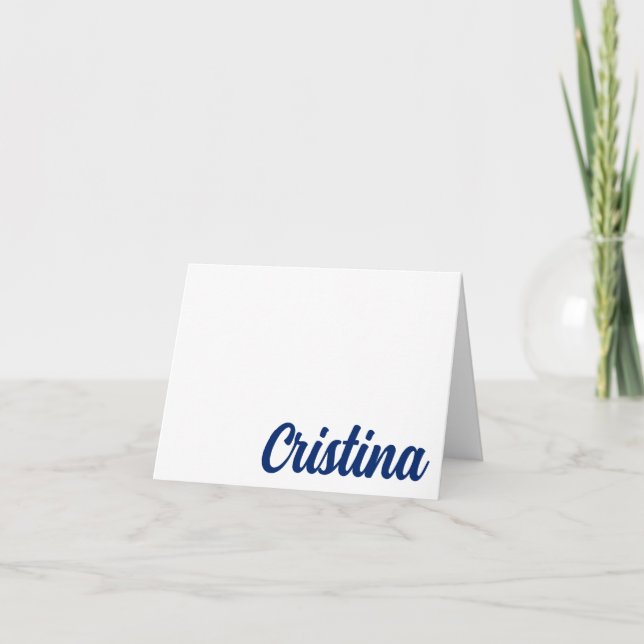 Belmont Universiteten Personlig - tackkort (Framsida)