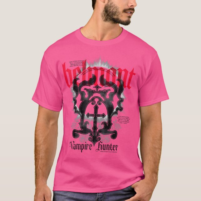 Belmont Vampire Hunter Family Crest T Shirt (Framsida)
