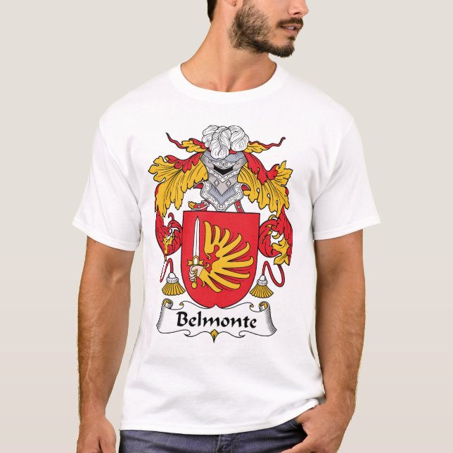 Belmonte familjvapensköld t shirt (Framsida)