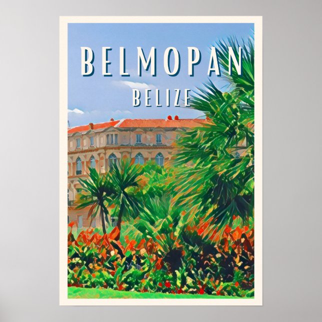 Belmopan, la ville verte de Belize Poster (Framsidan)