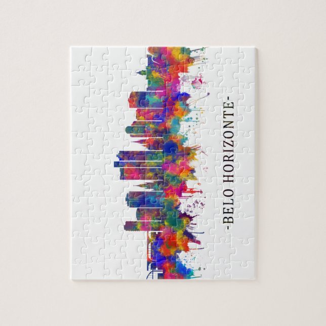 Belo Horizonte Brasilien Skyline Pussel (Vertikal)