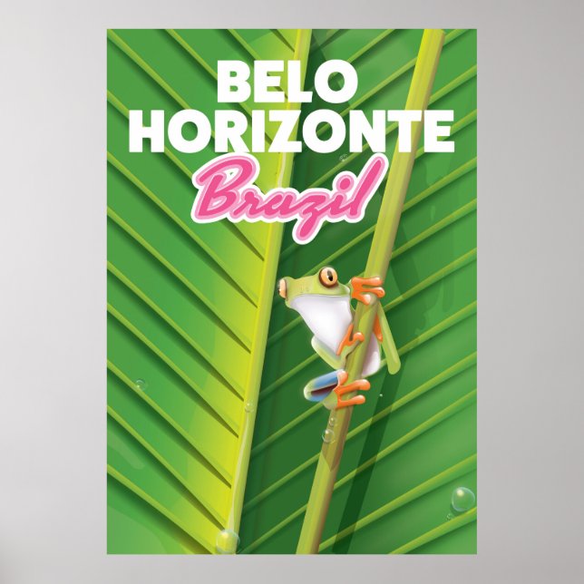 Belo Horizonte, Brasiliens reseaffisch Poster (Framsidan)