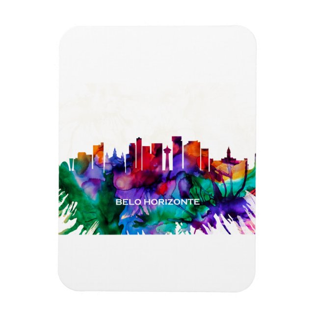 Belo Horizonte Skyline Magnet (Vertikal)