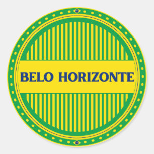 Belo Horizonte stadspride – Brasiliansk identitet Runt Klistermärke
