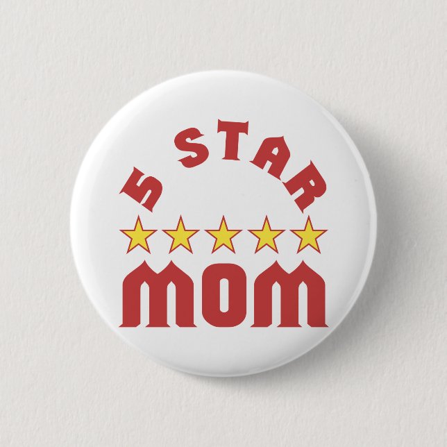 Belöna 5-stjärnig mamma knapp (Framsida)