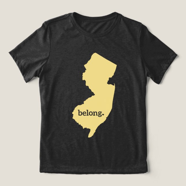 Belong i New jersey T Shirt (Design Framsida)