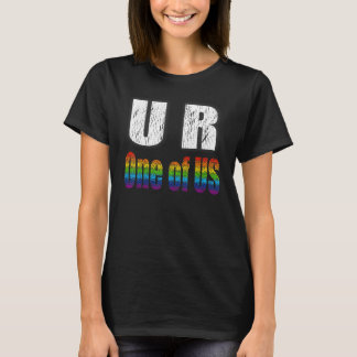 Belong Rainbow Lgbtqa+ U r en av oss T Shirt
