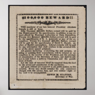 Belöningannonsering Poster