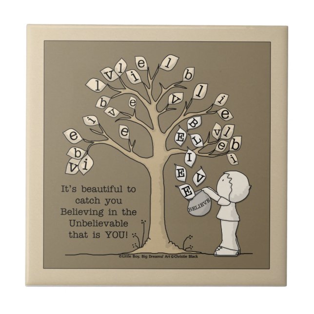 Be'LÖV-Catching Löv Kakelplatta (Framsidan)