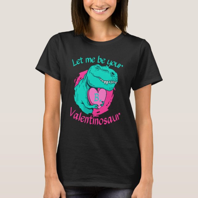 Beloved B Initial Let me by your Valentines Day Di T Shirt (Framsida)