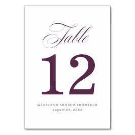 Beloved | Bordsnummer-kort för Bröllop Bordsnummer