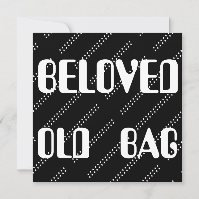 BELOVED OLD BAG ORD TEXT FUNNY (Framsida)